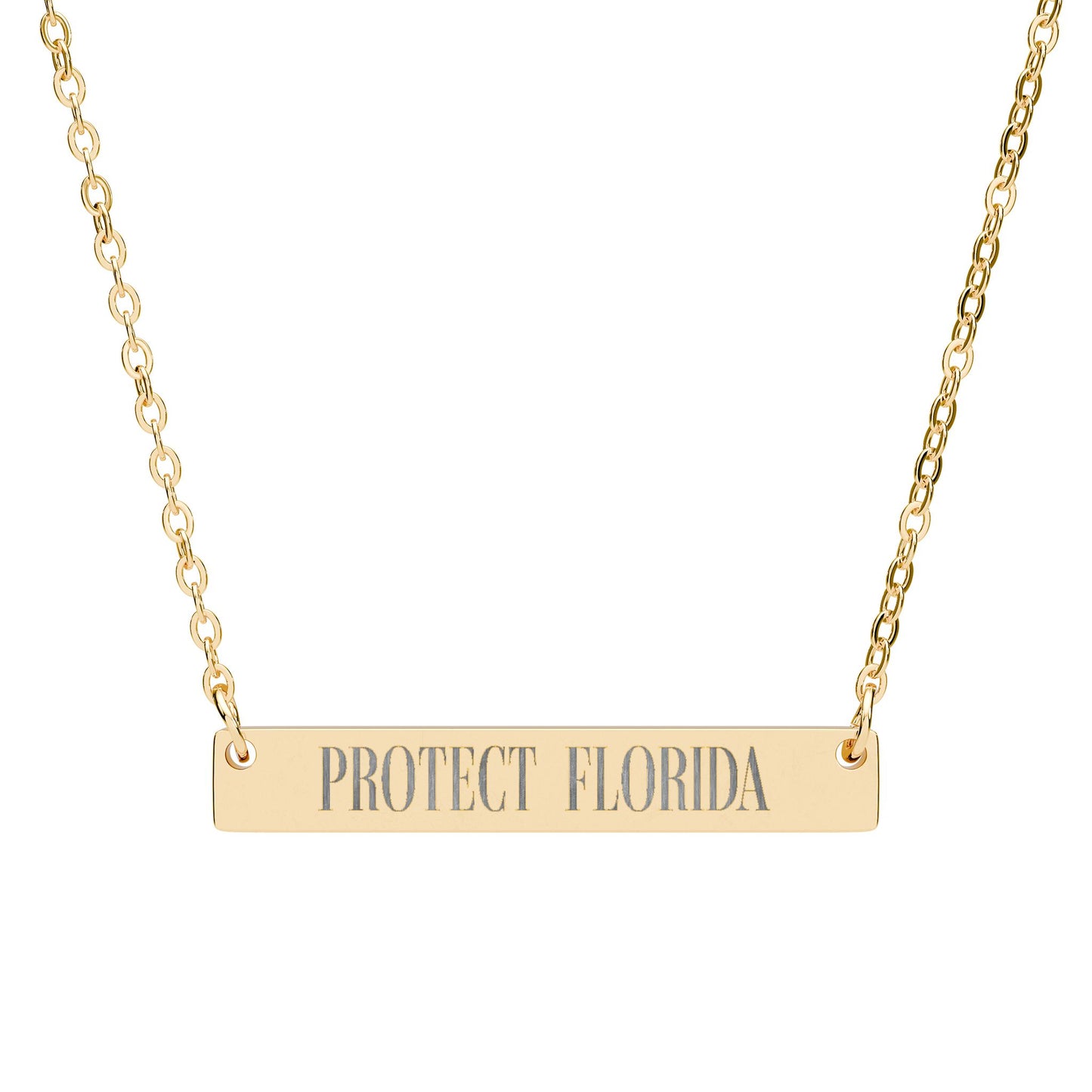 Protect Florida Horizontal Bar Necklace🛡️
