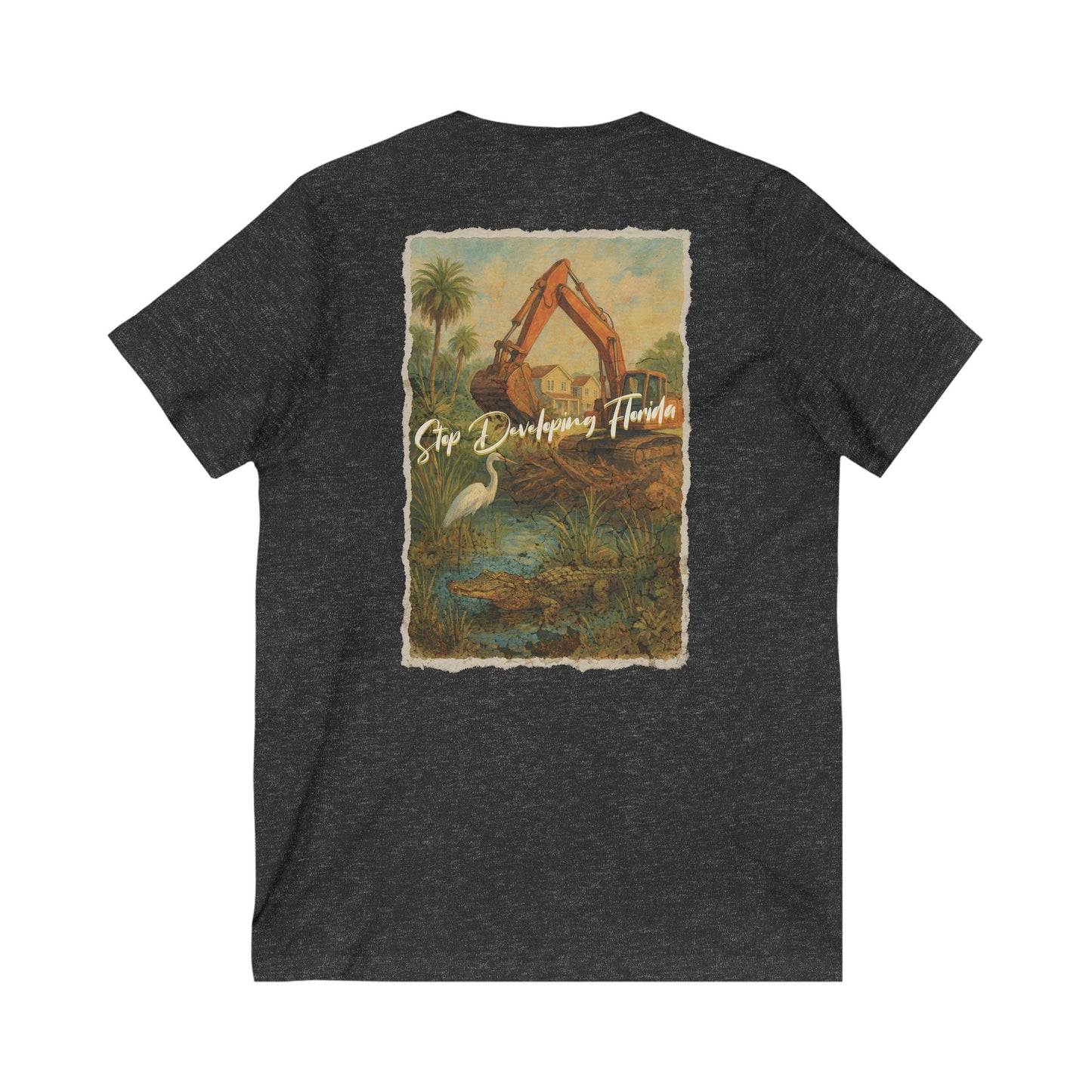 Stop Developing Florida V-Neck Tee