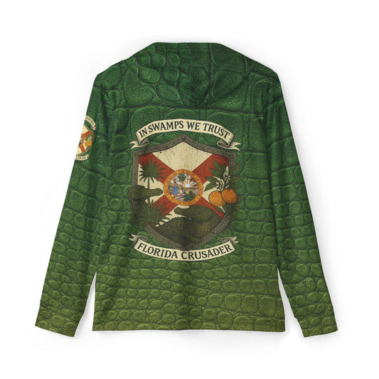 🛡️🐊 Florida Crusader: Swamp Skin UPF 50+ Performance Hoodie