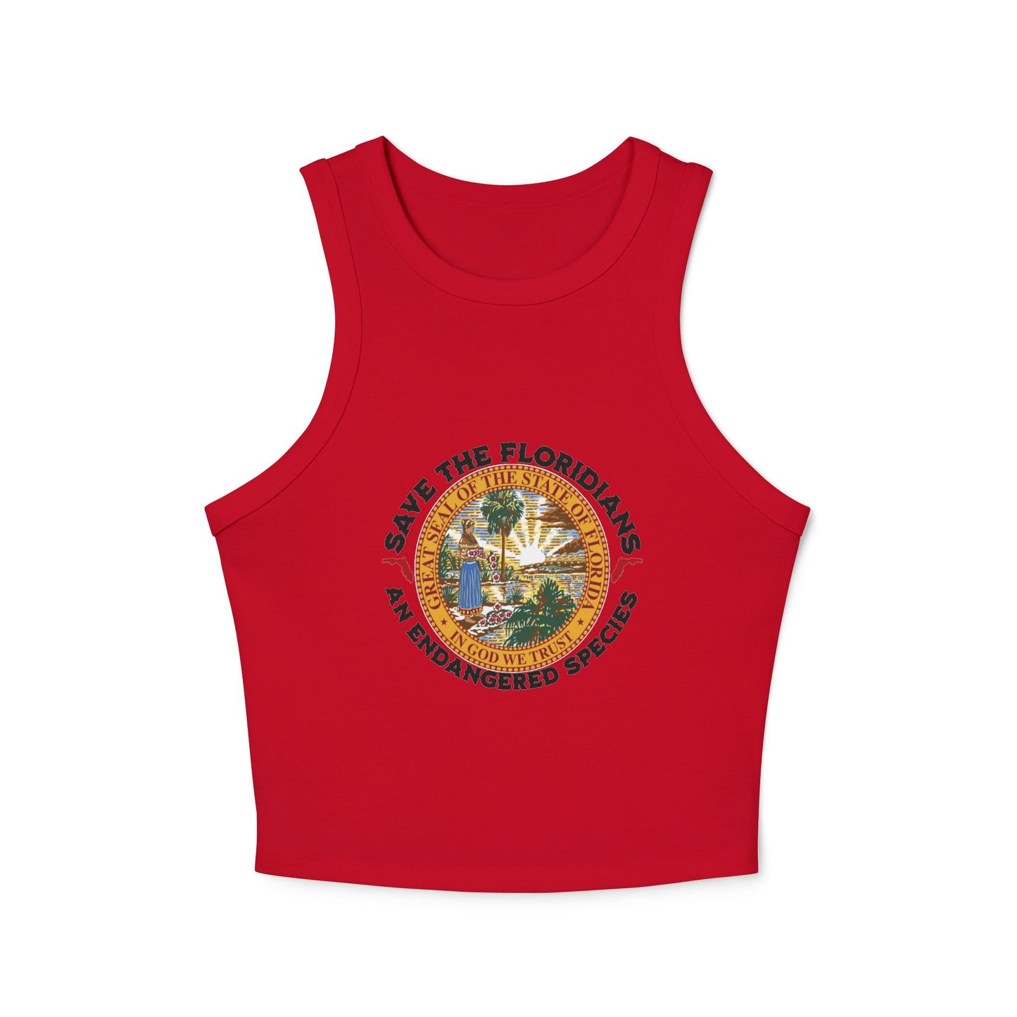 Save the Floridians Fitted Crop Tank - The FloBro Show