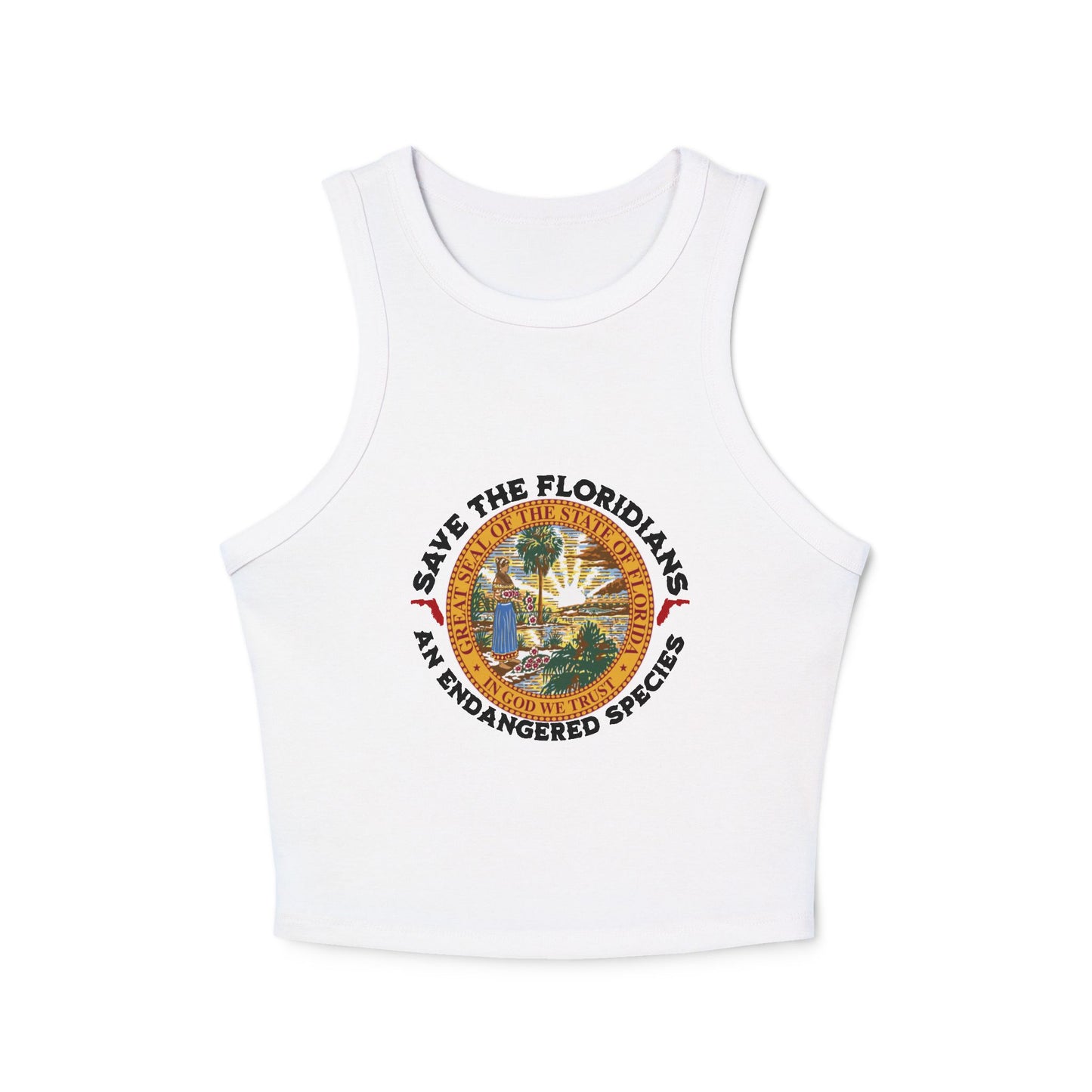 Save the Floridians Fitted Crop Tank - The FloBro Show