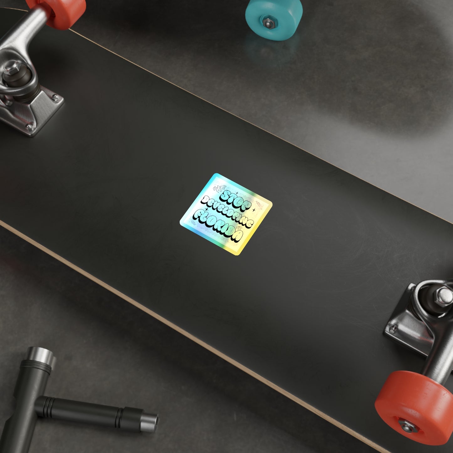 Stop Developing Florida...But Make it Cute Holographic Decal - The FloBro Show