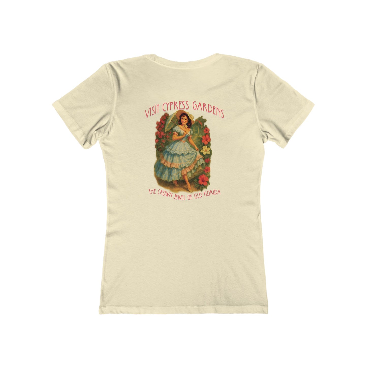 Vintage Cypress Gardens Feminine-Fit Tee🌺🌿
