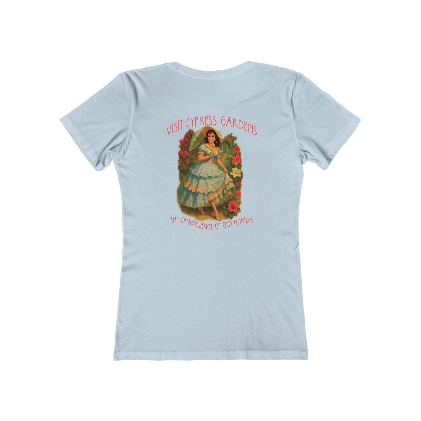 Vintage Cypress Gardens Feminine-Fit Tee🌺🌿