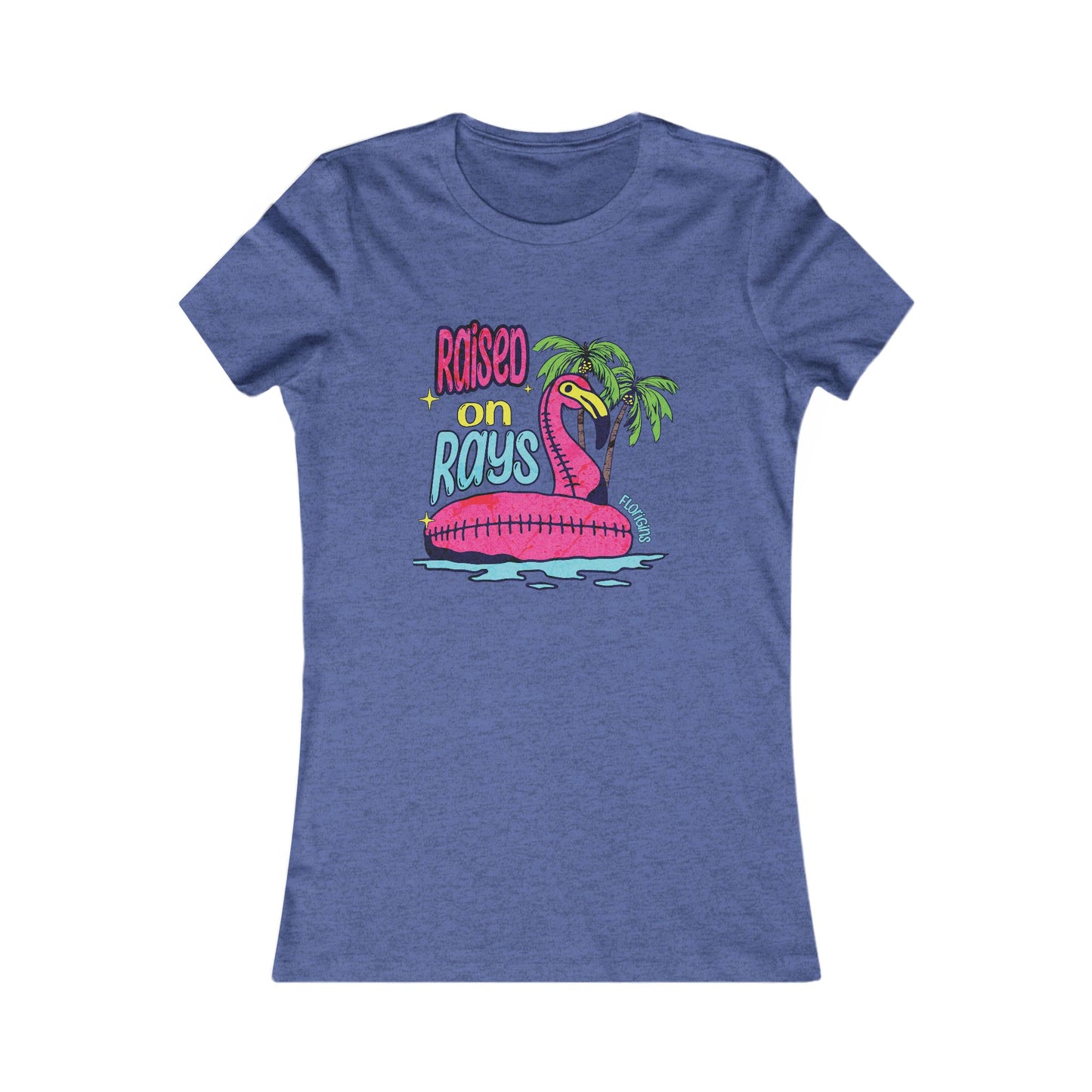 Raised on Rays Fitted Tee