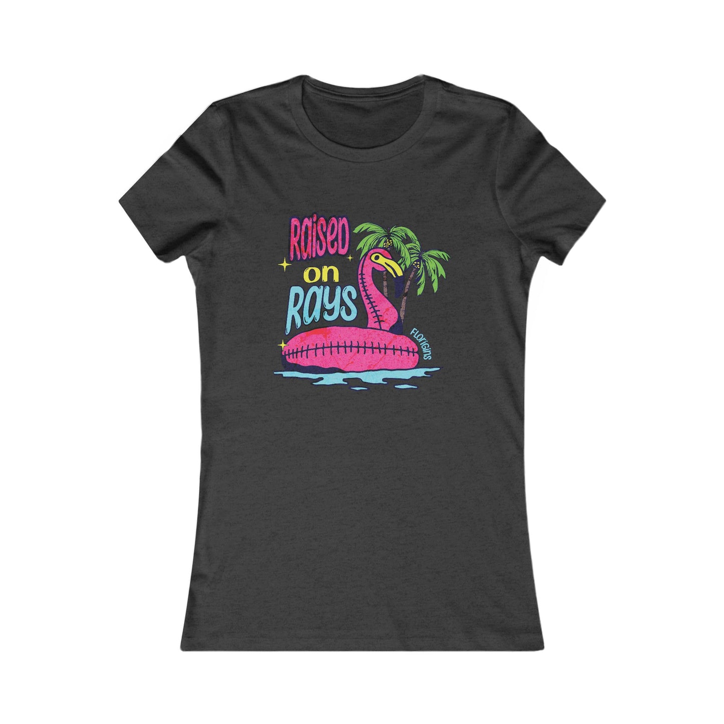 Raised on Rays Fitted Tee