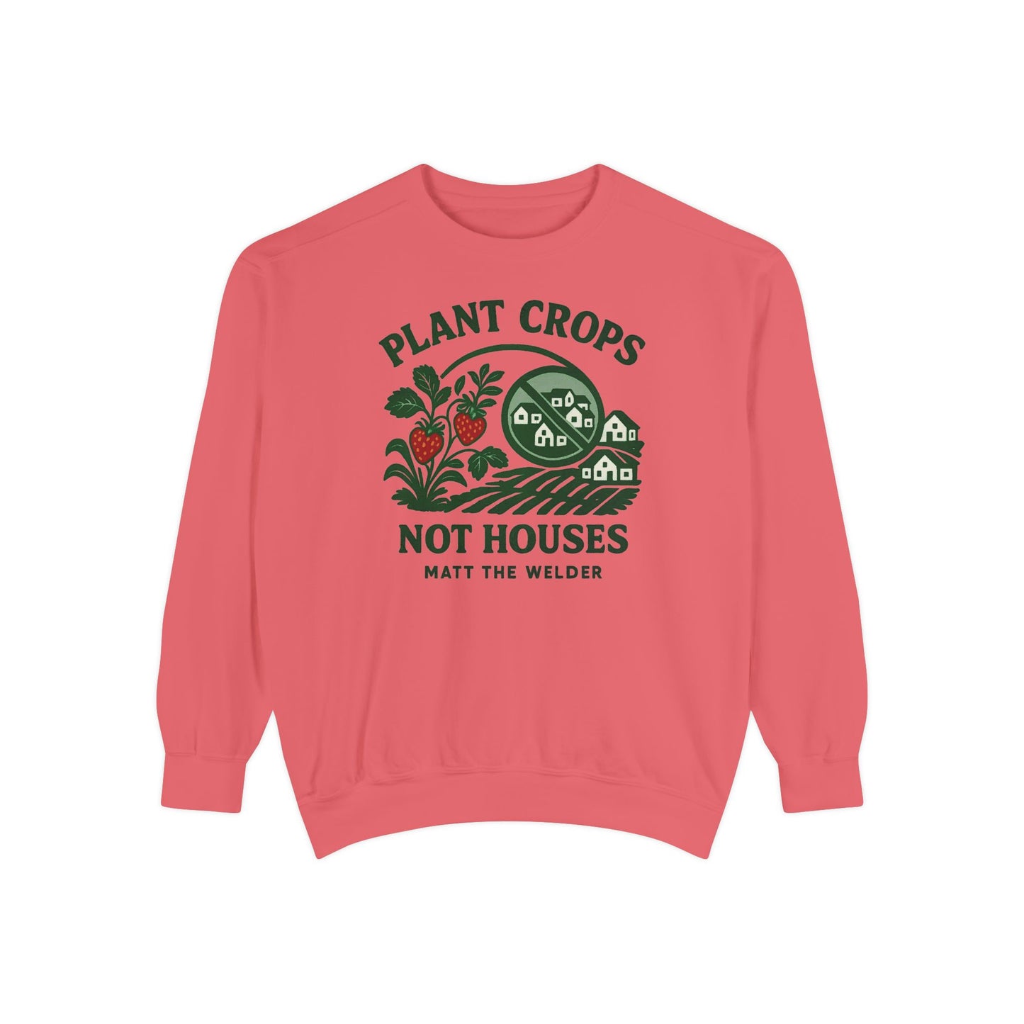 Plant Crops, Not Houses Sweatshirtš