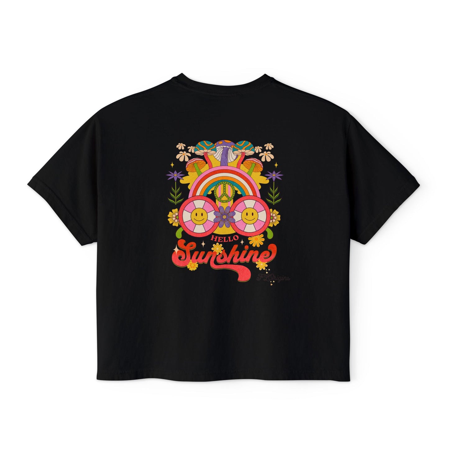 Hello Sunshine Cropped Boxy Tee