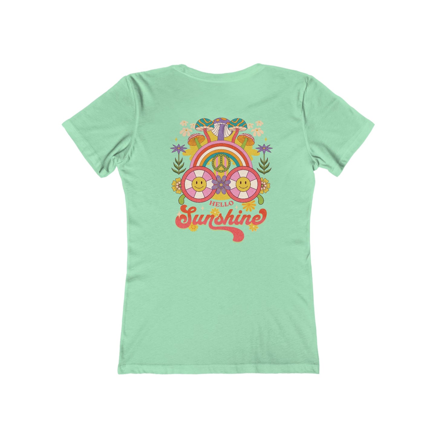 Hello Sunshine Feminine-Fit Tee☮️🌼