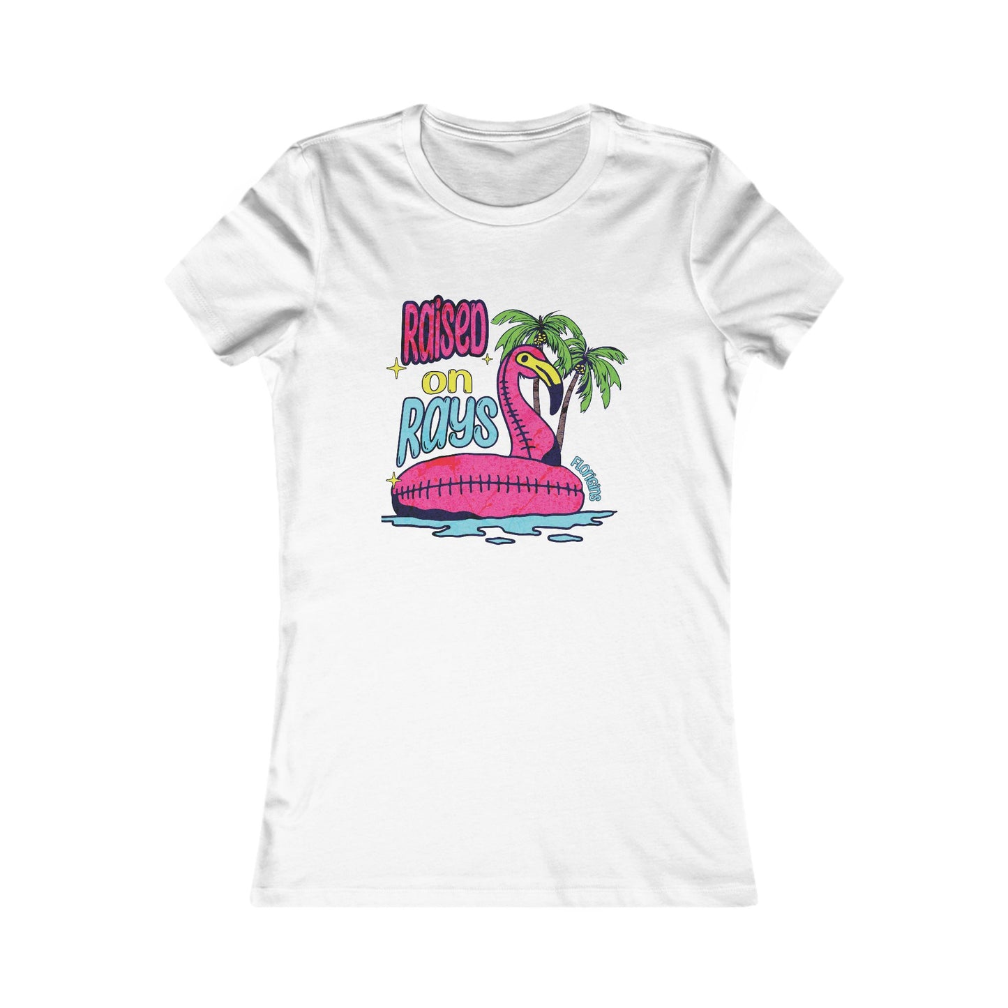 Raised on Rays Fitted Tee