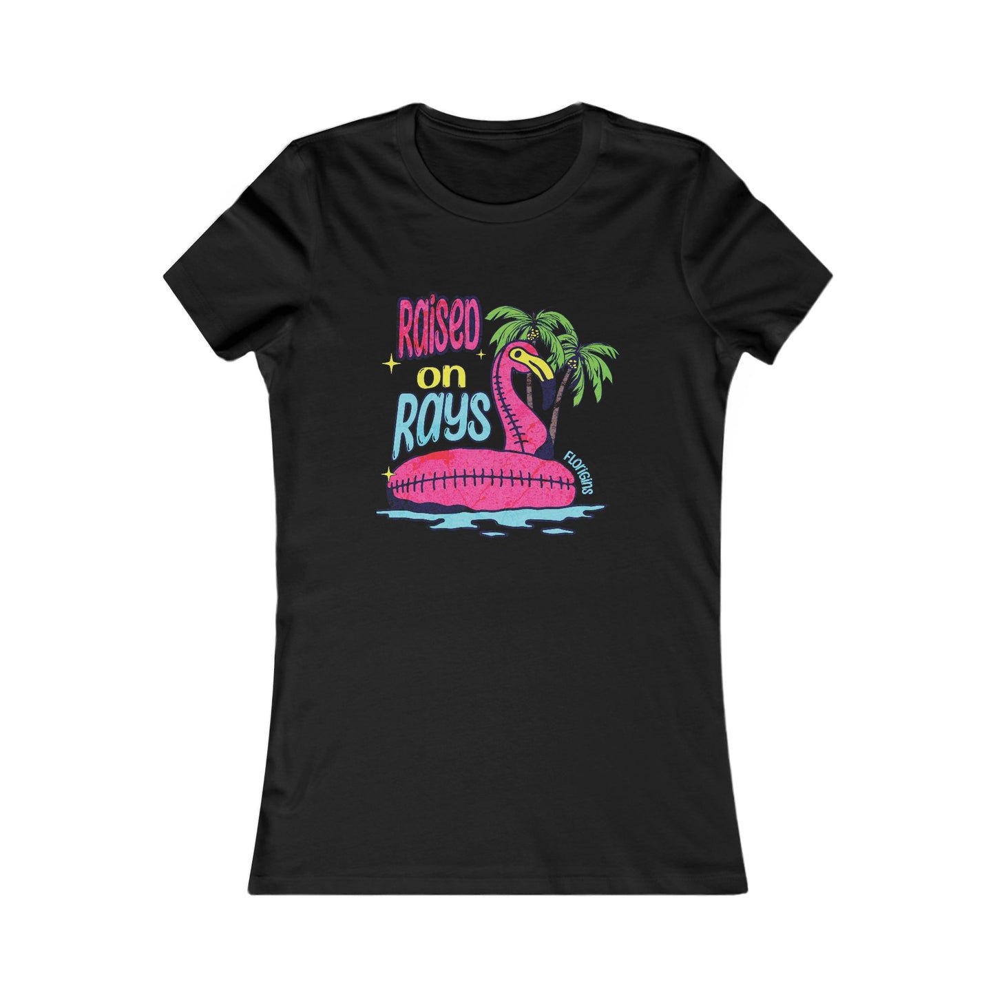 Raised on Rays Fitted Tee