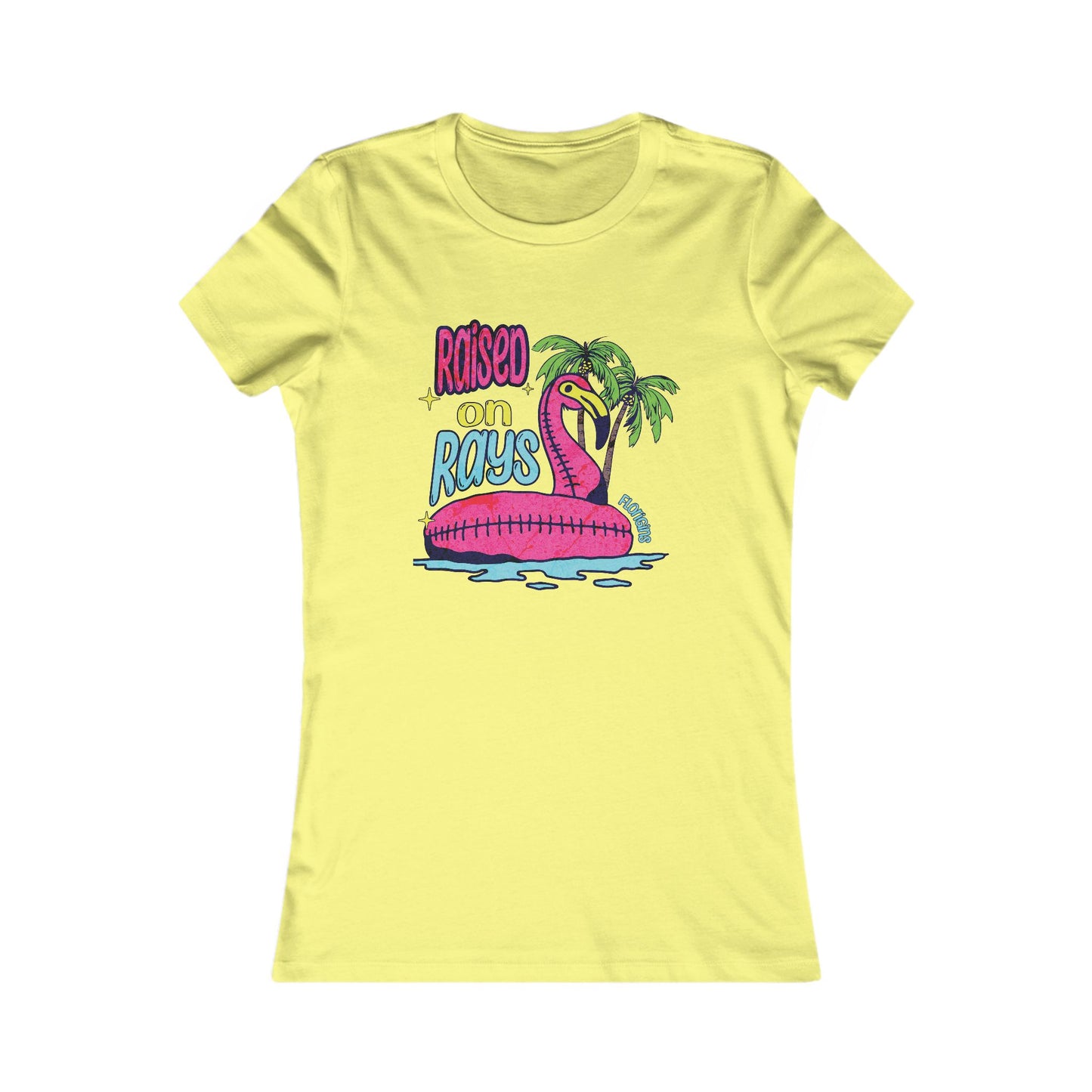 Raised on Rays Fitted Tee