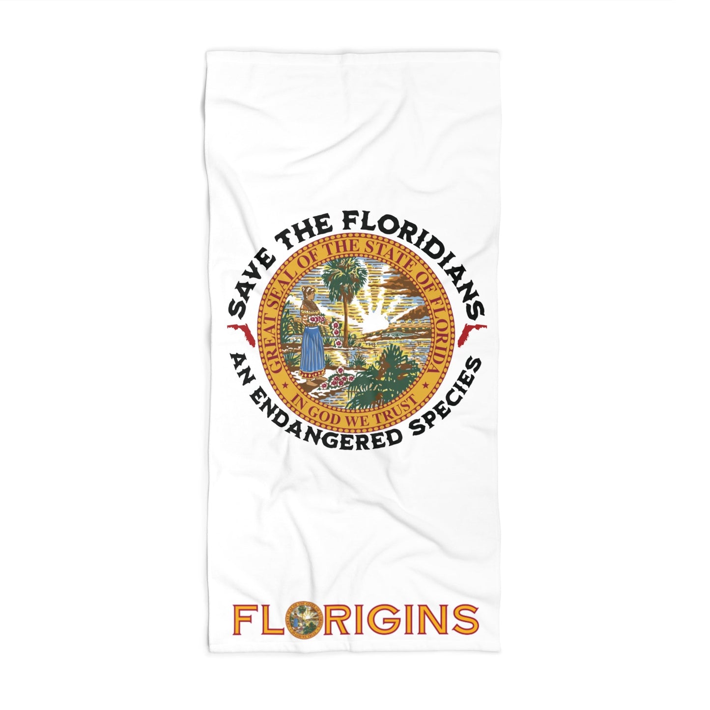 Save the Floridians Heavyweight Luxury Beach Towel - The FloBro Show