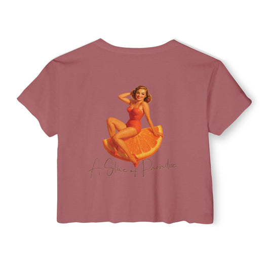 A Slice of Paradise Crop🌞🍊