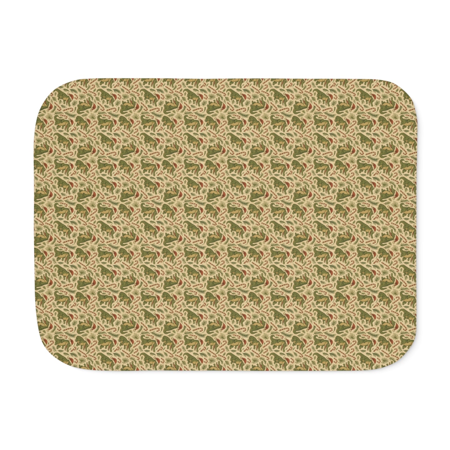 Gator Claus Sherpa Throw Blanket