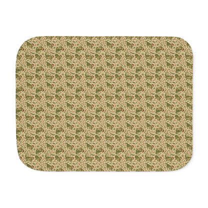 Gator Claus Sherpa Throw Blanket