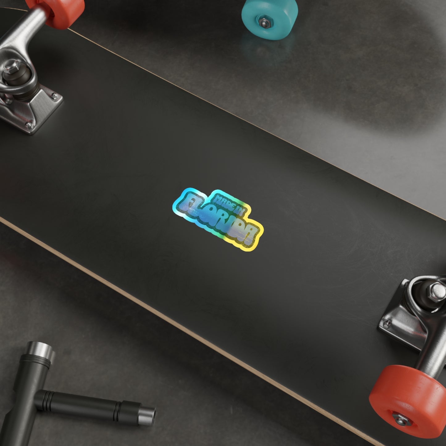 Made in Florida Holographic Vinyl - Ocean Blue - UV/Waterproof - The FloBro Show