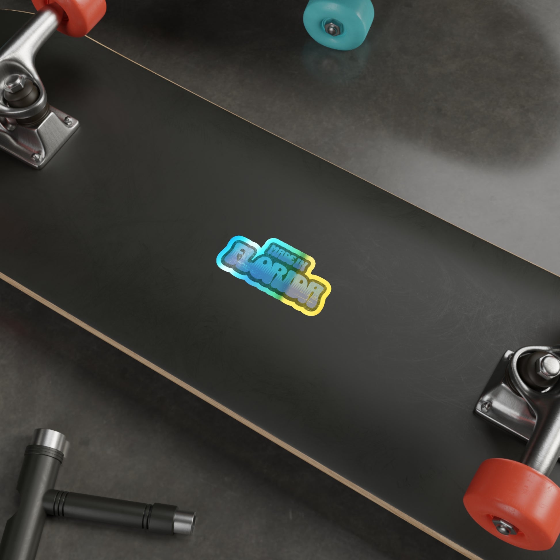 Made in Florida Holographic Vinyl - Ocean Blue - UV/Waterproof - The FloBro Show