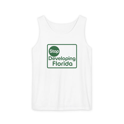 Stop Developing Florida (Where Living is a Pleasure) Relaxed Tank🟢