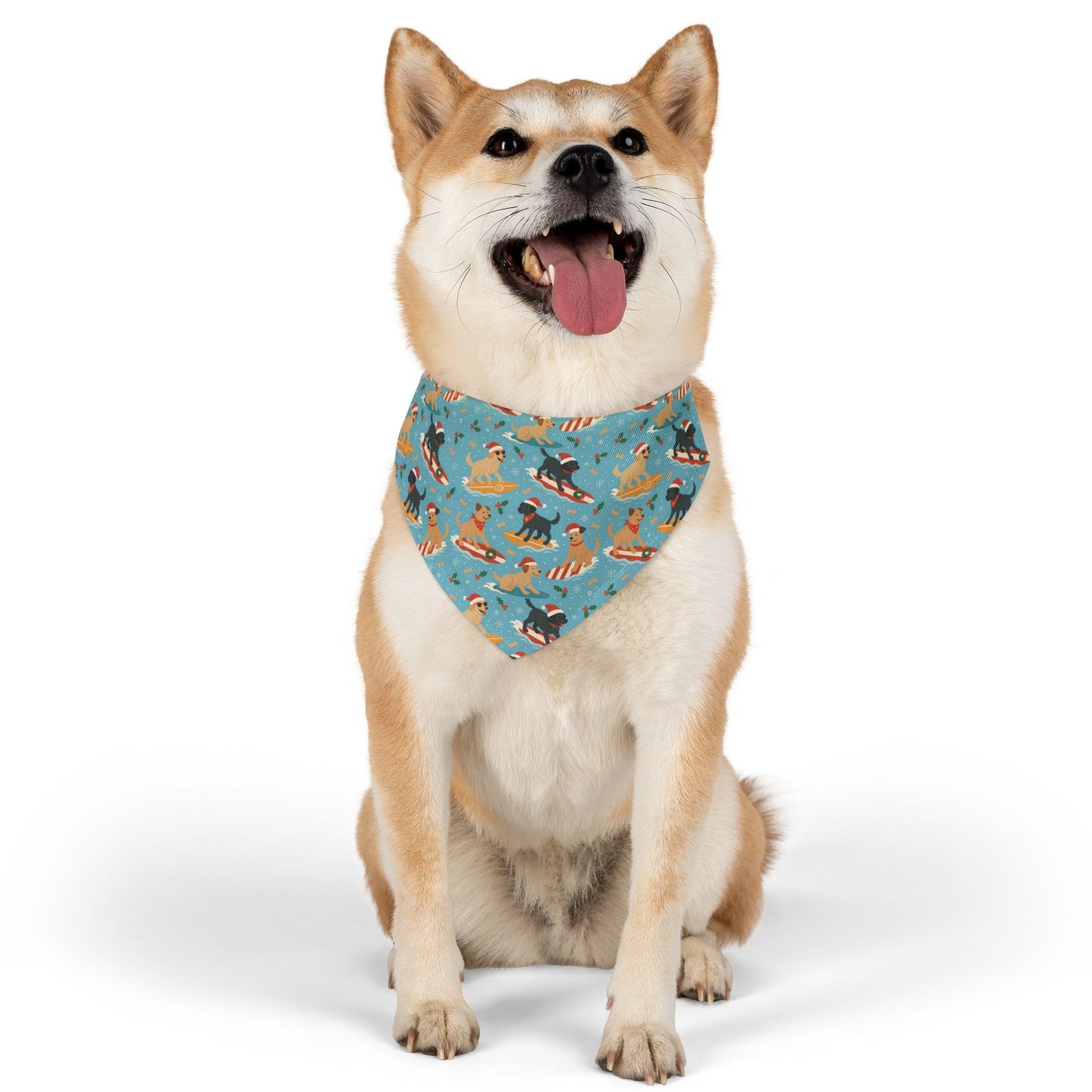 Surfin' Santa Paws Bandana Collar