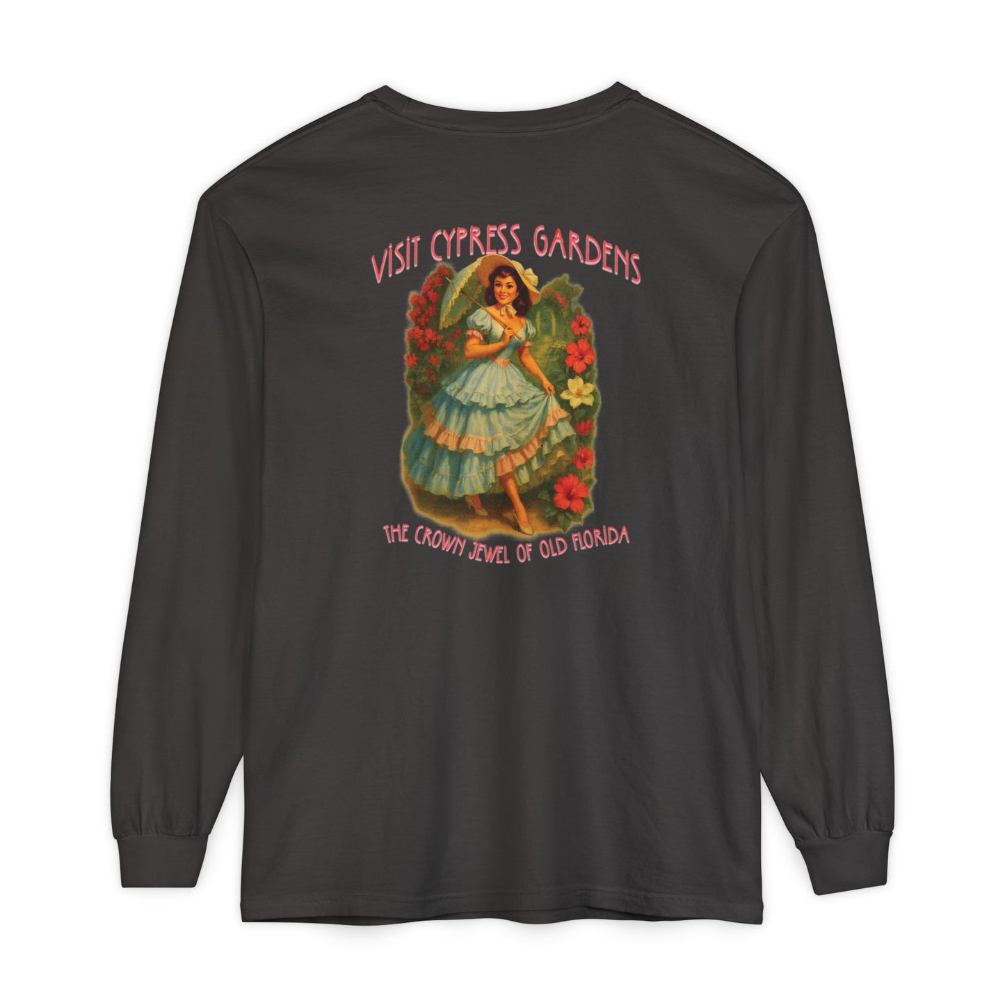 Vintage Cypress Gardens Long Sleeve Tee🌺🌿