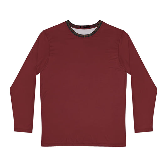 Men's Winter Cranberry Long Sleeve Lounge Shirt