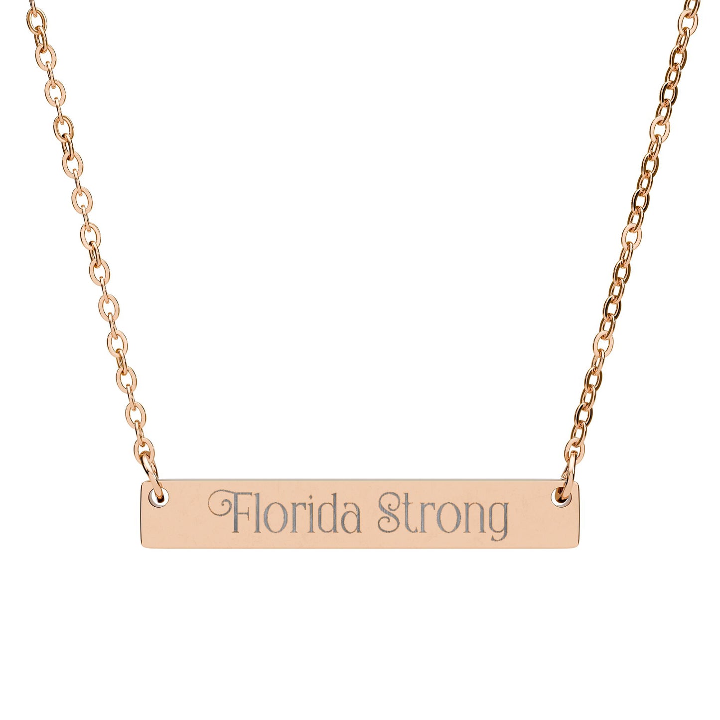 Florida Strong Horizontal Bar Necklace