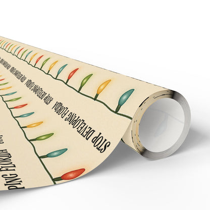 Stop Developing Florida Wrapping Paper