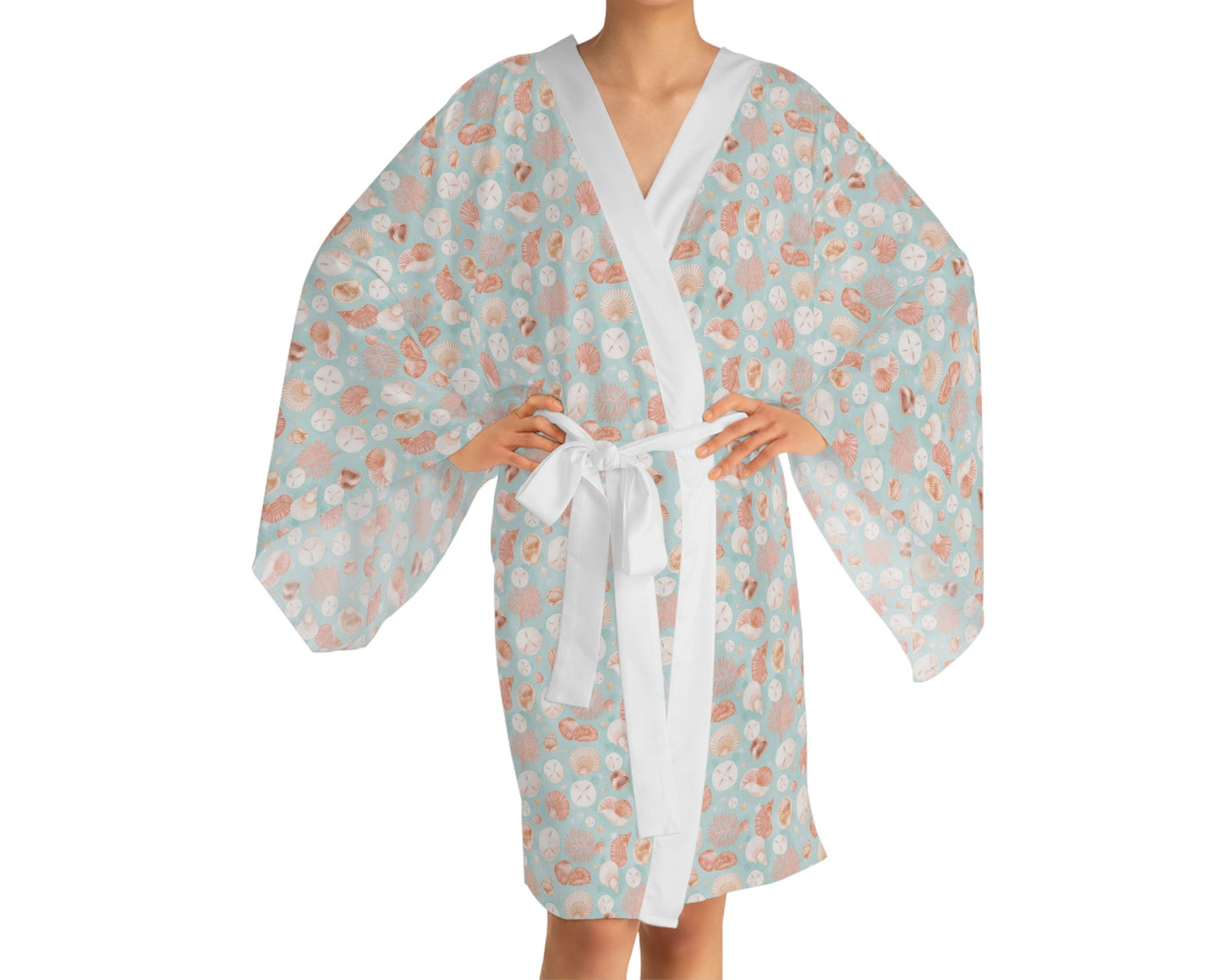 Seafoam Serenade Kimono Robe