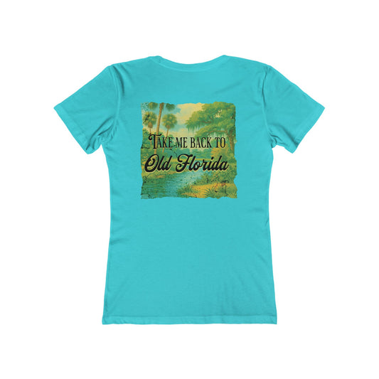 Take Me Back to Old Florida Feminine-Fit Tee🌳🌤️