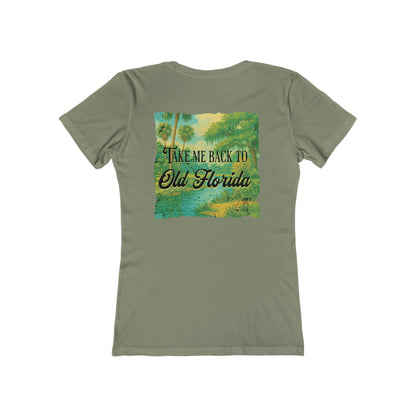 Take Me Back to Old Florida Feminine-Fit Tee🌳🌤️