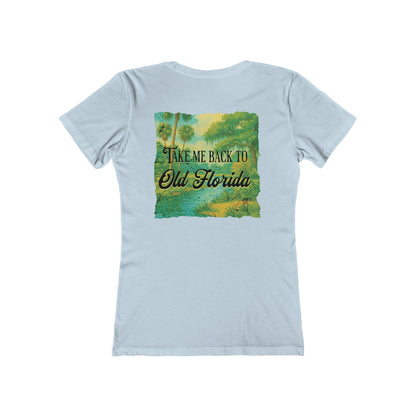 Take Me Back to Old Florida Feminine-Fit Tee🌳🌤️
