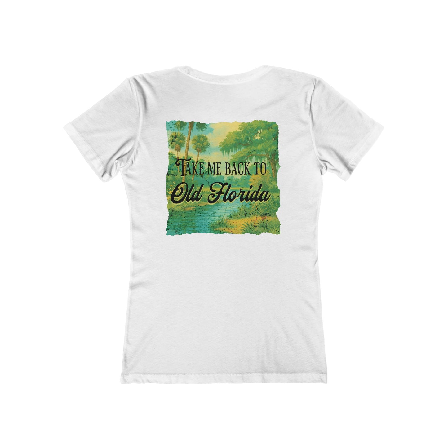 Take Me Back to Old Florida Feminine-Fit Tee🌳🌤️