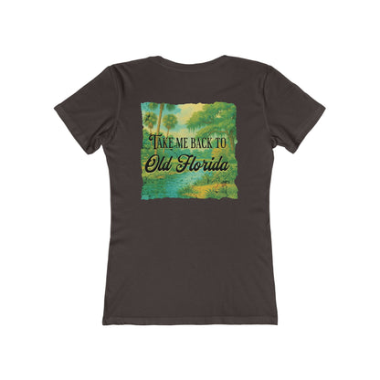 Take Me Back to Old Florida Feminine-Fit Tee🌳🌤️