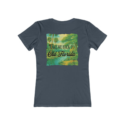 Take Me Back to Old Florida Feminine-Fit Tee🌳🌤️