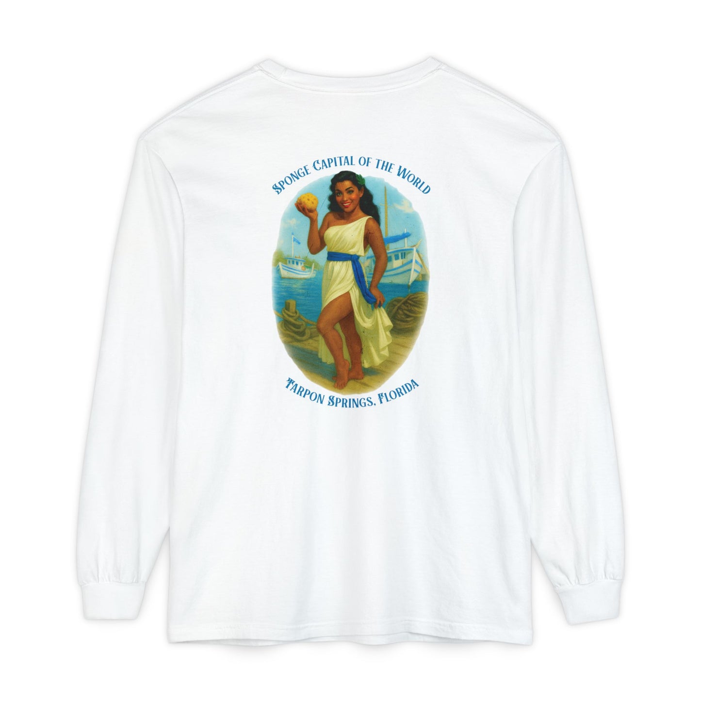 Tarpon Springs Sponge Docks Long Sleeve Tee🧽🏛️