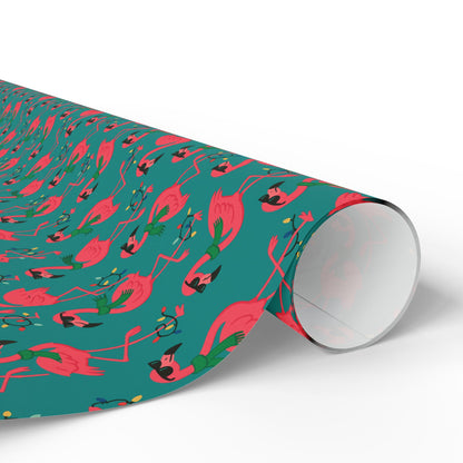 Merry Flockin’ Christmas Wrapping Paper🦩