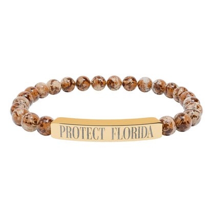 Protect Florida Natural Stone Bracelet🛡️