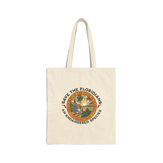 Save the Floridians Eco Cotton Canvas Tote