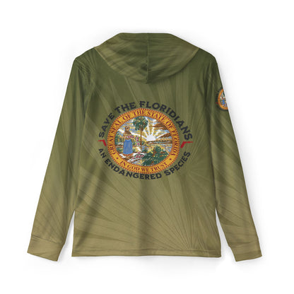 🌴 Save the Floridians: Palmetto Fade UPF 50+ Performance Hoodie 🐊