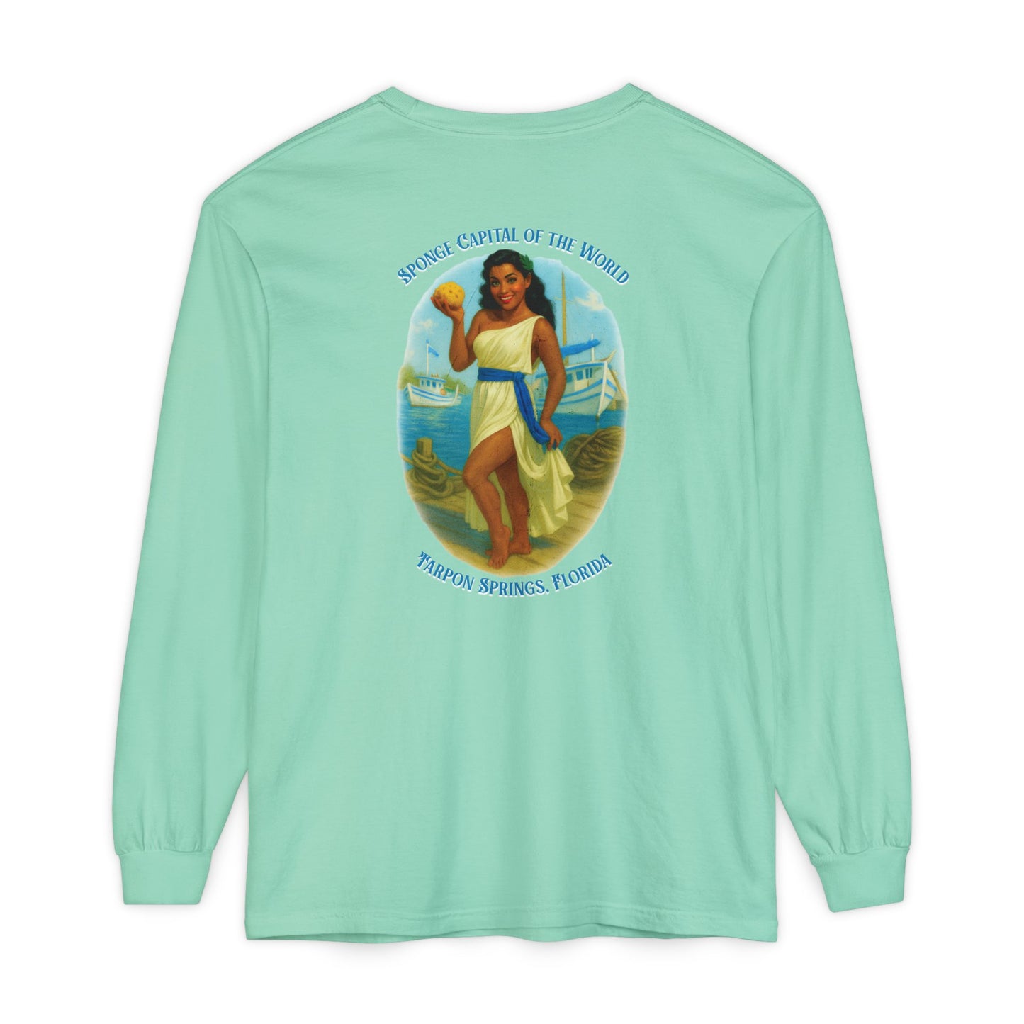 Tarpon Springs Sponge Docks Long Sleeve Tee🧽🏛️