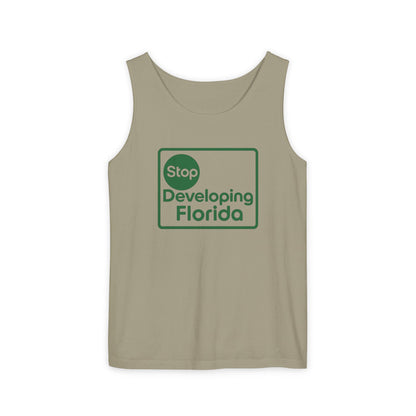 Stop Developing Florida (Where Living is a Pleasure) Relaxed Tank🟢