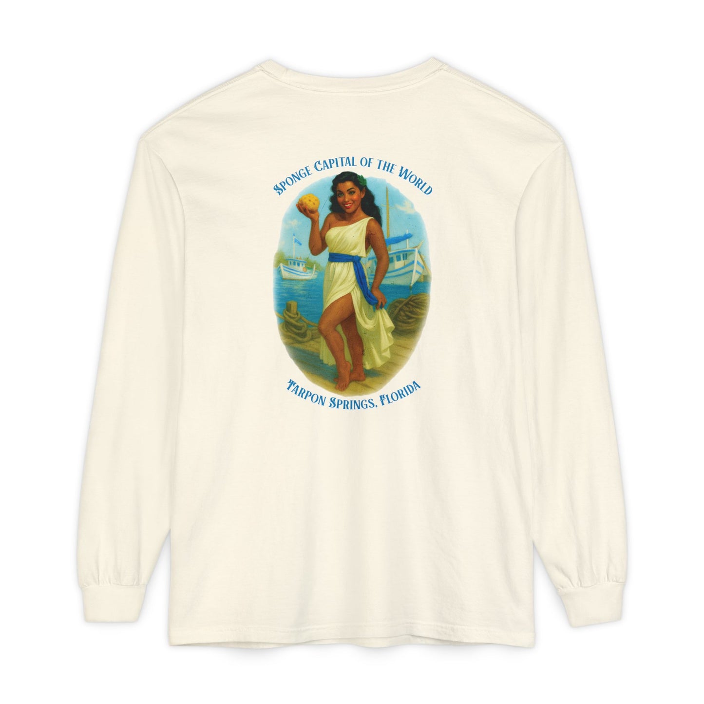 Tarpon Springs Sponge Docks Long Sleeve Tee🧽🏛️