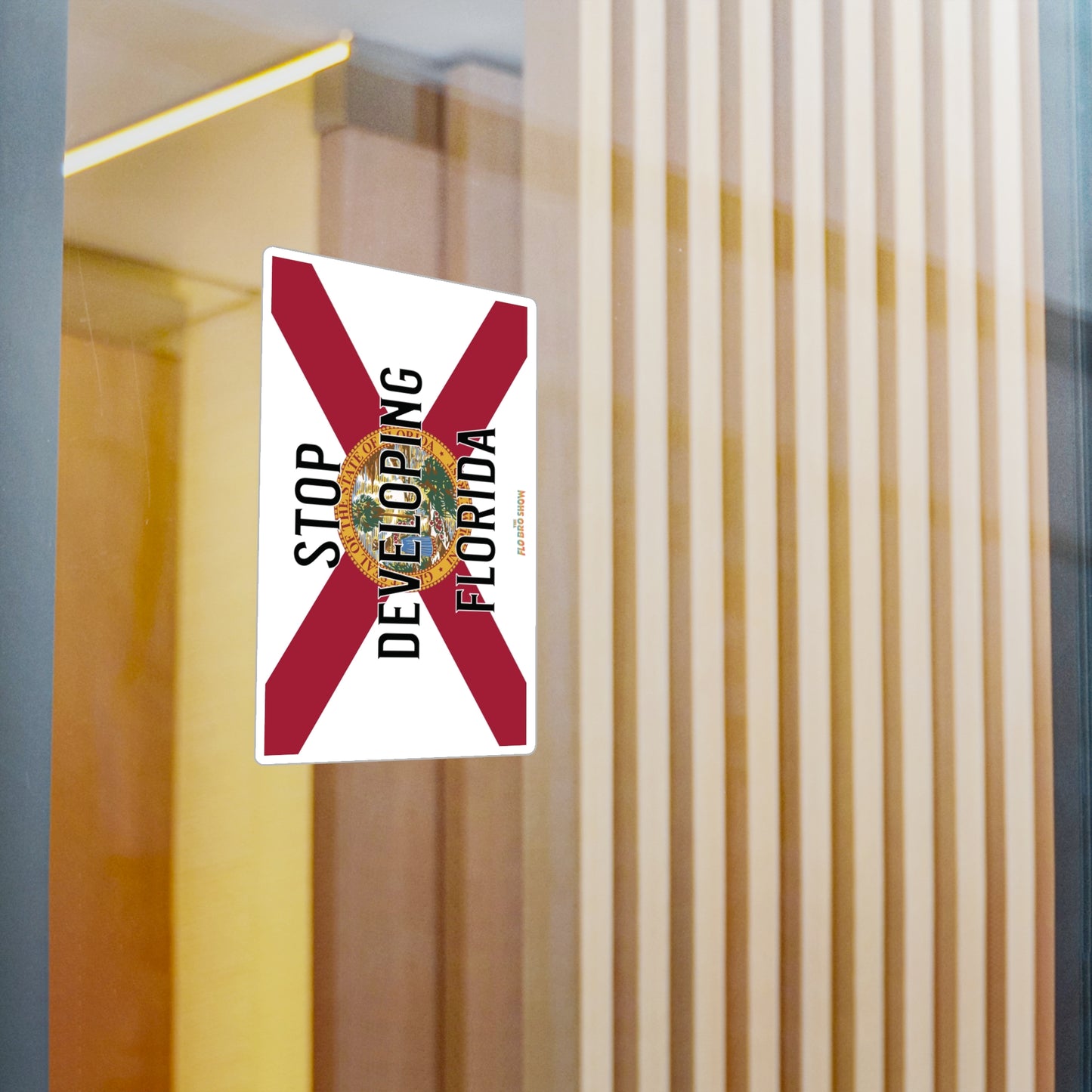 Stop Developing Florida Vinyl Decals - UV Resistant/Waterproof