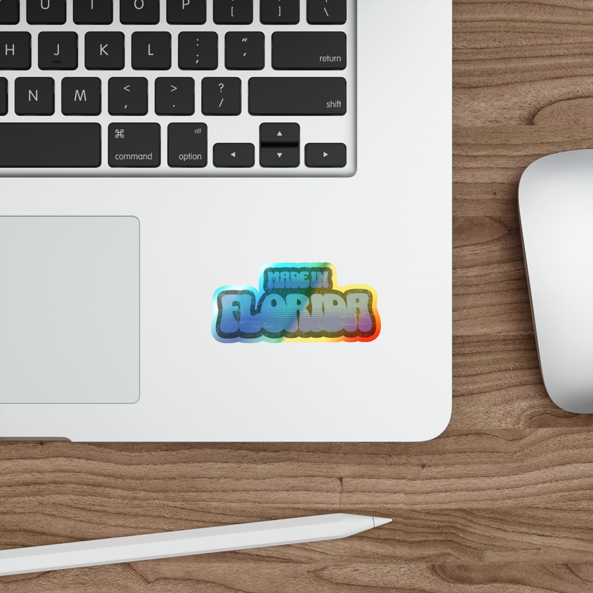 Made in Florida Holographic Vinyl - Ocean Blue - UV/Waterproof - The FloBro Show