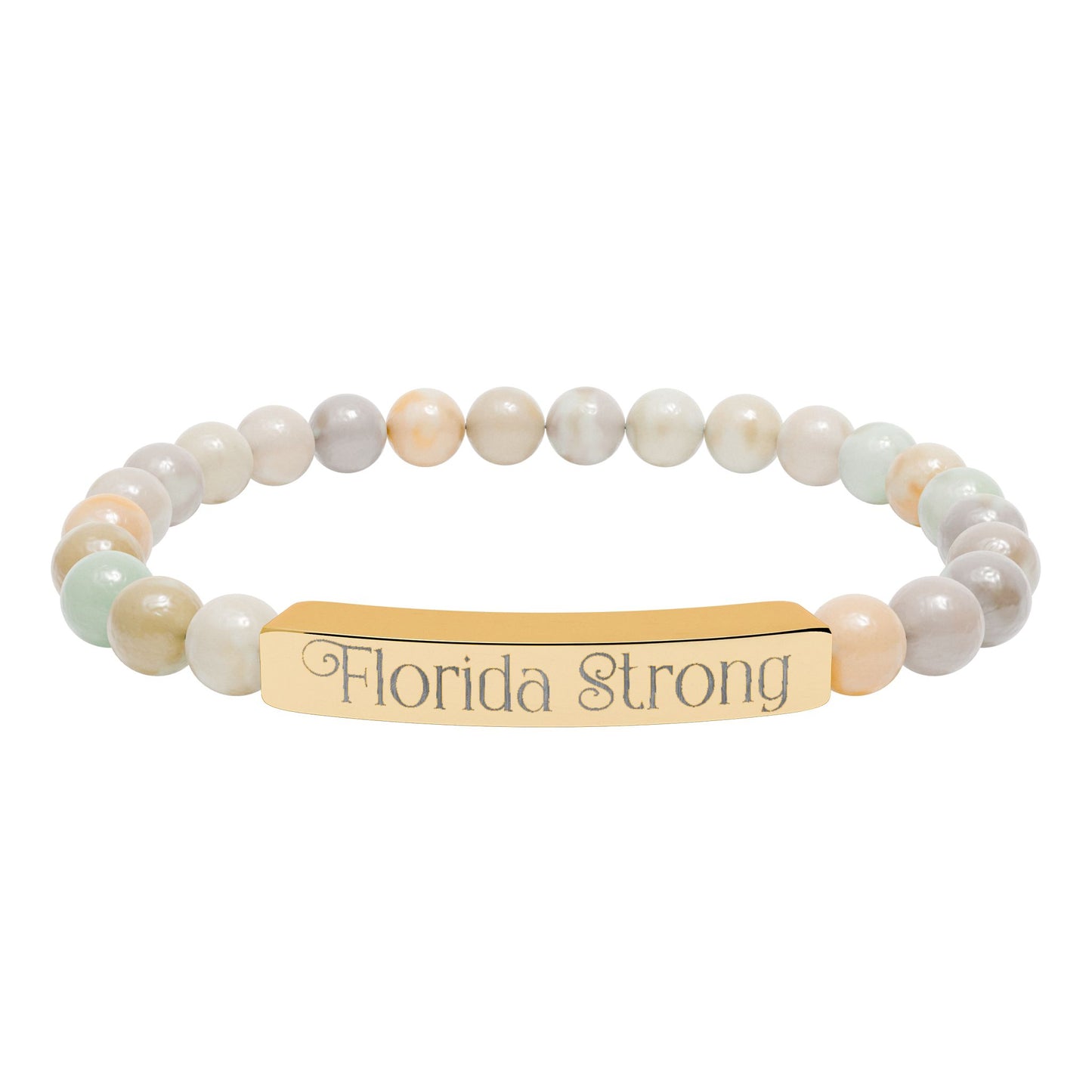 Florida Strong Natural Stone Bracelet