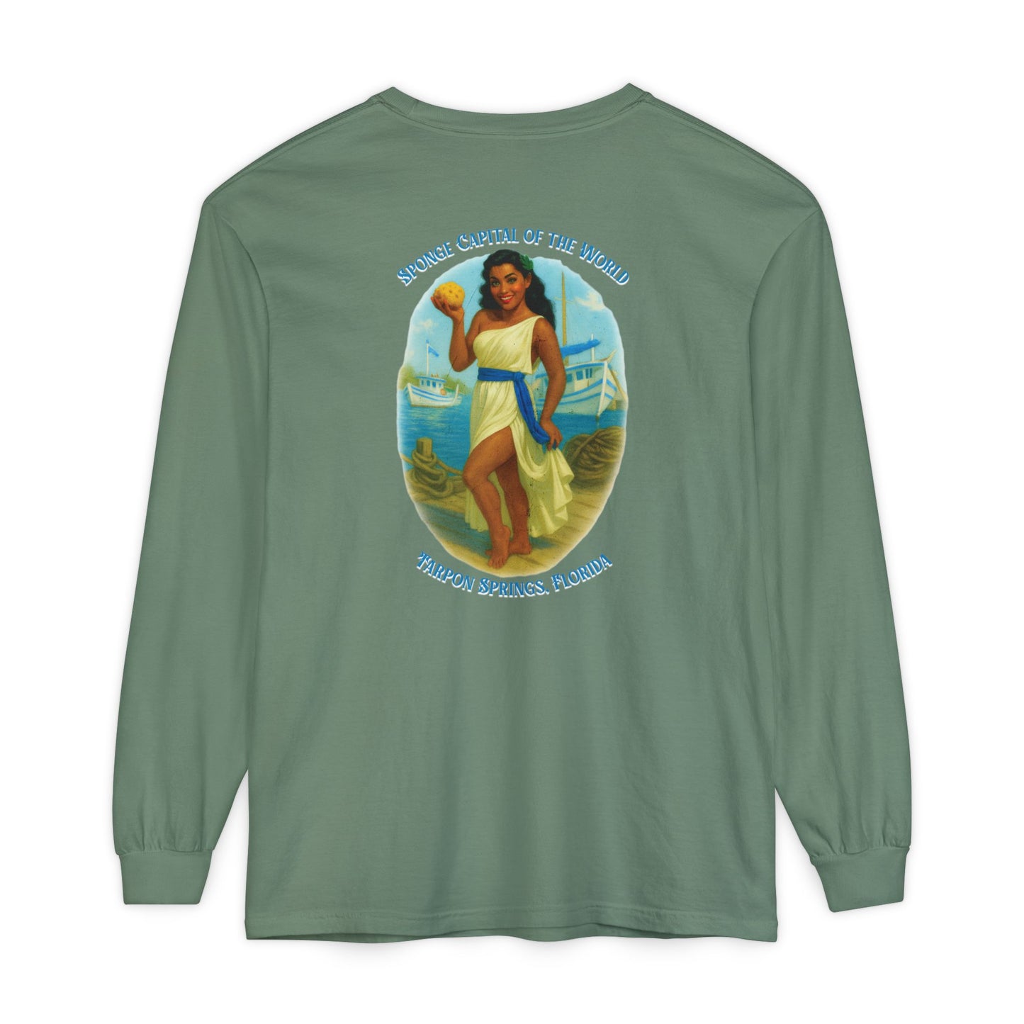 Tarpon Springs Sponge Docks Long Sleeve Tee🧽🏛️