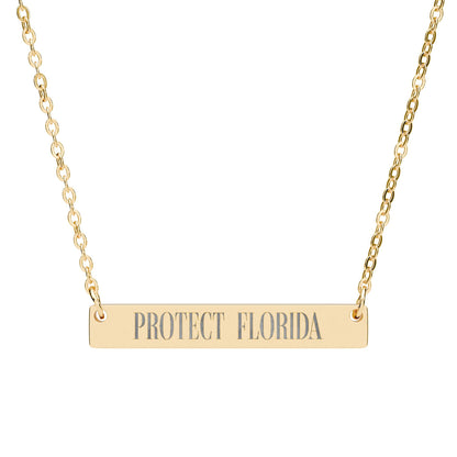 Protect Florida Horizontal Bar Necklace🛡️