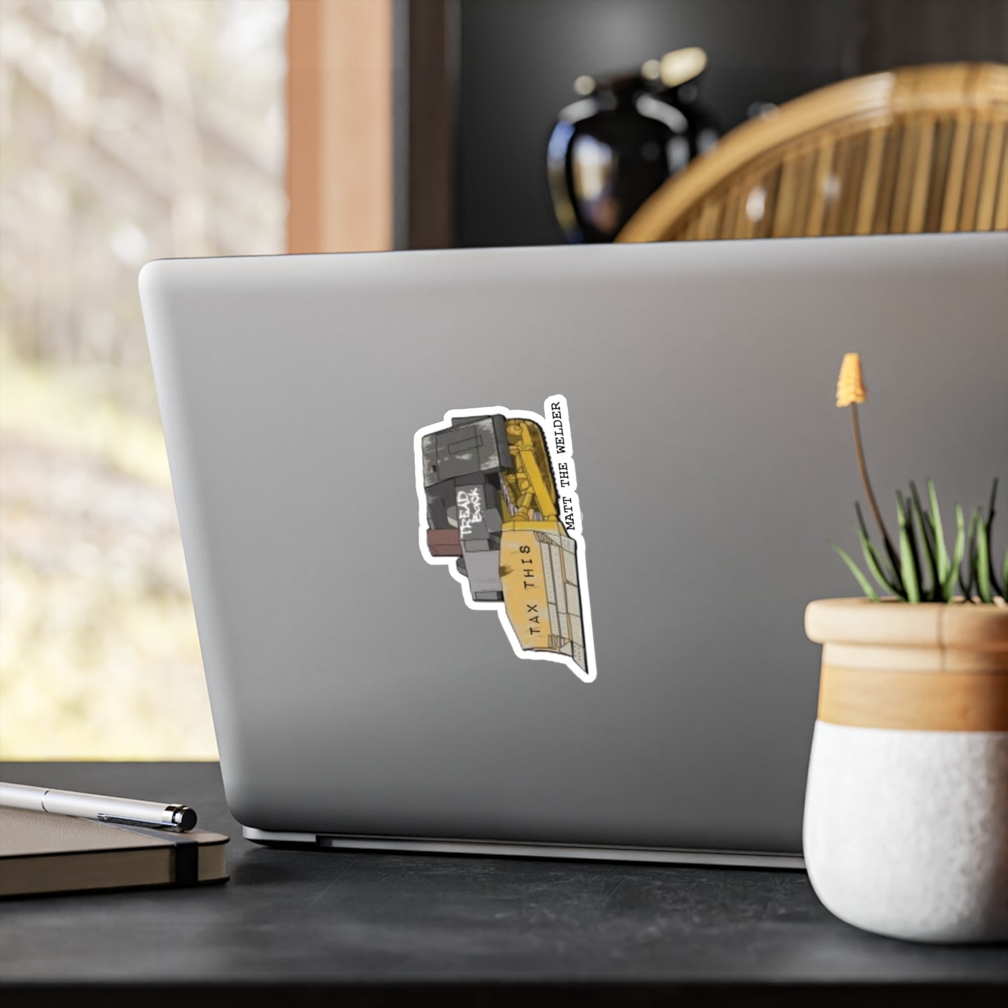 Tread Back Vinyl Decal