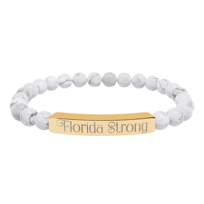 Florida Strong Natural Stone Bracelet